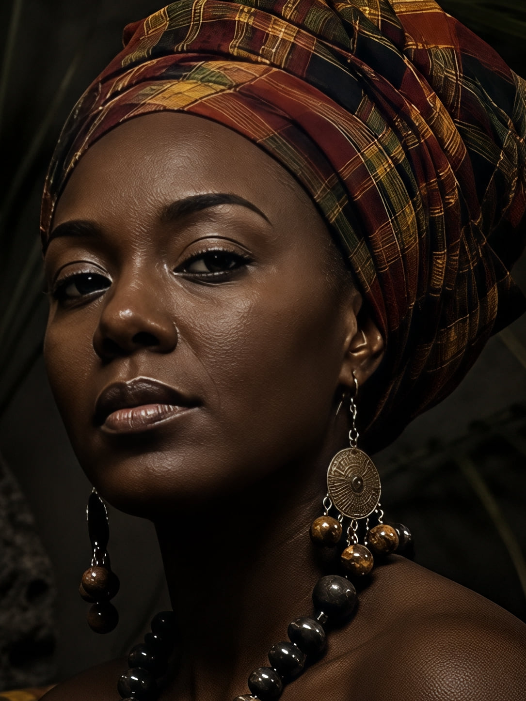 Affiche zoomée, Martinique - Le regard sous le madras