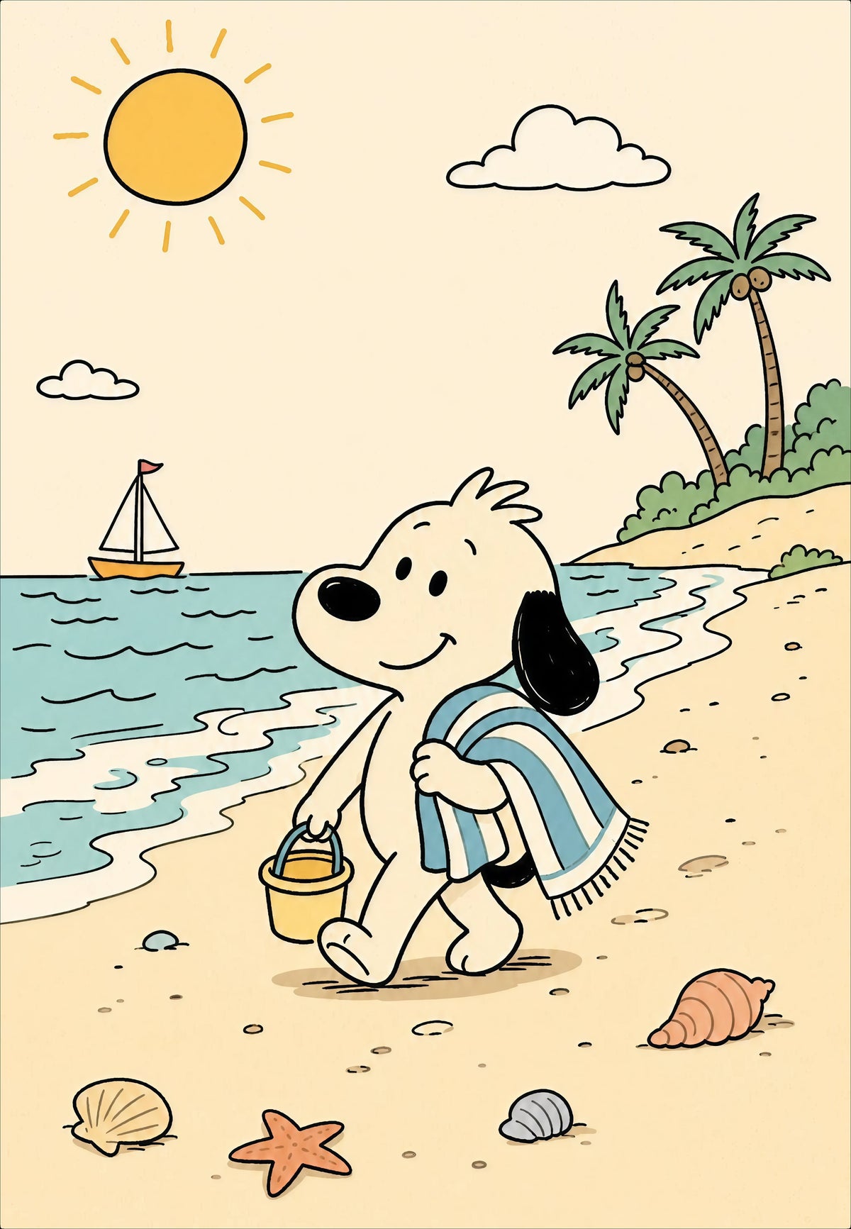 Hond aan de waterkant