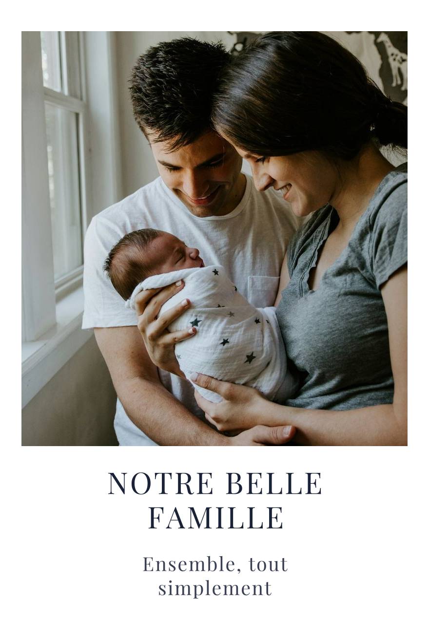 Personalisiertes Familienposter, Familienporträt mit Titel und Untertitel